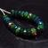 4.72 Ct Natural 24 Drilled Faceted Fire Black Opal
