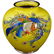 Large Japanese Showa Yellow Cloisonné Vase