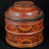 Vintage Tibetan Lidded Wood and Lacquer Box - 4