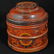 Vintage Tibetan Lidded Wood and Lacquer Box - 6