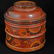 Vintage Tibetan Lidded Wood and Lacquer Box - 7