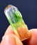 Tourmaline Crystal , Diamond Cut Terminated And - 3