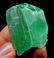 Green Kunzite Hiddenite Crystal , Terminated and Damage - 4