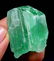 Green Kunzite Hiddenite Crystal , Terminated and Damage - 9