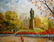 Oil painting A park Pyotr Dorofeevich Slyota