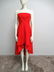"Pinko" Red taffeta decolletè dress Size XS