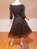 Chantilly laced Ruffled Party dress knit bodice sash - 2