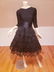 Chantilly laced Ruffled Party dress knit bodice sash - 4