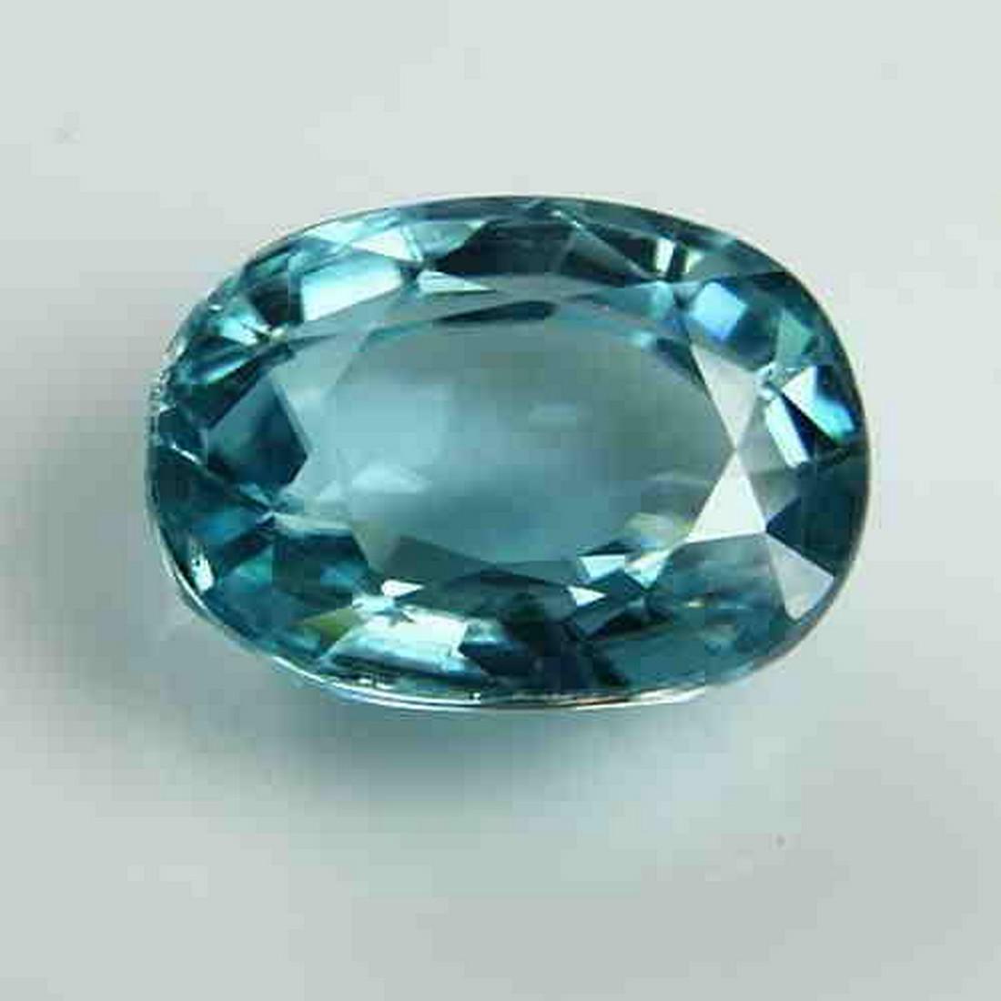 3,36 ct Natural Green Blue Zircon Unheated IGI Report (1 of 2)