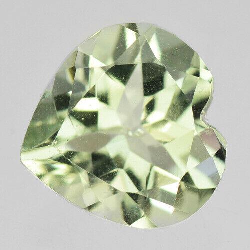2.75 ct green amethyst heart (1 of 2)