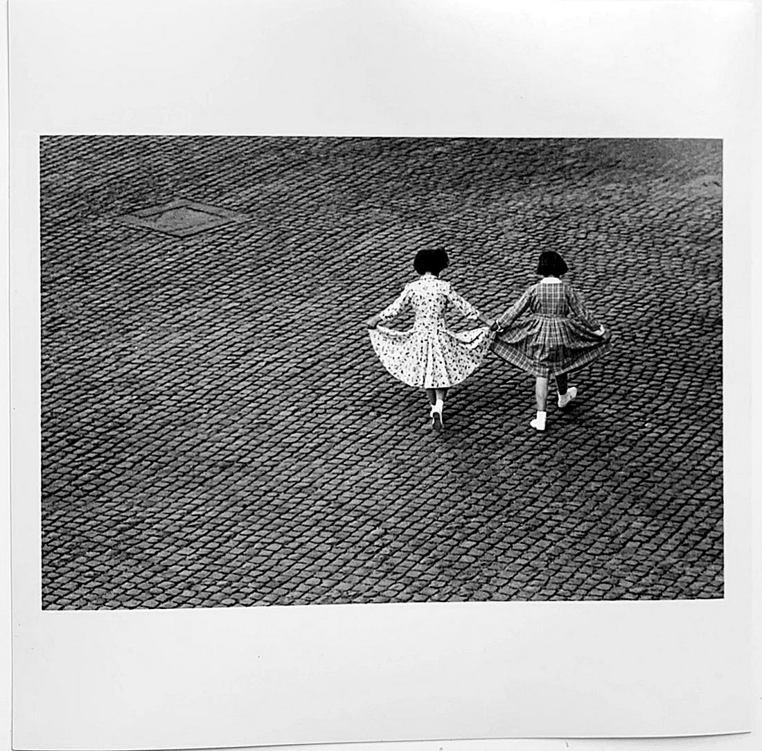 Herbert List - View from a Window:Dance of the Dresses.: Artist: Herbert List Title: View from a Window:Dance of the Dresses. Trastevere, Rome 1953 Medium: B/w photograph Dimension: 6" x 6" Description: B/w photograph posthumous estate print stamp signed Re