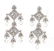 10 Ct Created Lab Sapp 3.5 Inch Sterling Silver