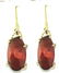 35 Ct Carnelian Sterling Silver Earring