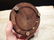Brass Hardwood w 2 Clear Glass Inkwell bottles pots - 6