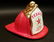 Miniature Cast Iron Texaco Fire Chief Helmet - 2