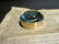 Small Round Brass Heavy Magnifying Glass Desktop Lens