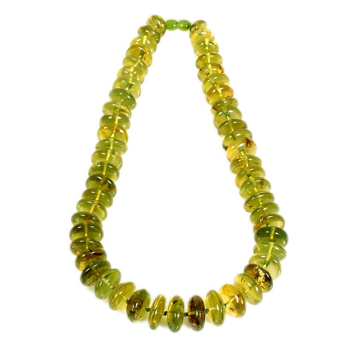 Caribbean Green Amber Necklace (1 of 2)