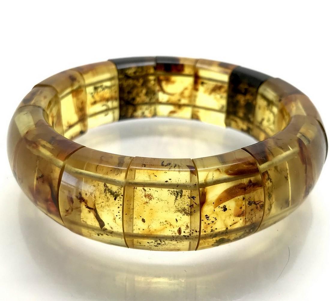 Astonishing cut Amber bangle bracalet (1 of 10)