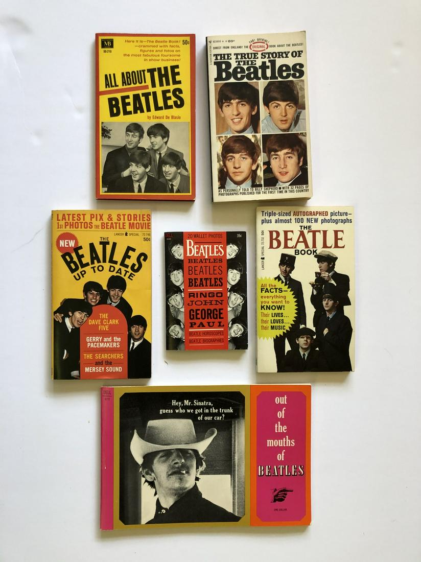SET OF 6 BEATLES BOOKS from 1964: SET OF 6 BEATLES BOOKS from THE FIRST YEAR - 1964The Beatles Up To Date - 1964BEATLES 20 WALLET PHOTOS by Dell - 1964ALL ABOUT THE BEATLES - 1964THE BEATLE BOOK - 1964THE TRUE STORI\Y OF THE BEATLES -