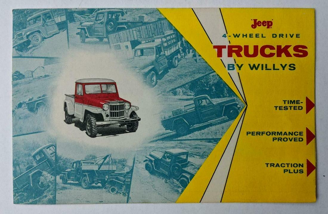 OLD c 1950 s JEEP 4 WHEEL DRIVE TRUCK s by WILLYS (1 of 3)