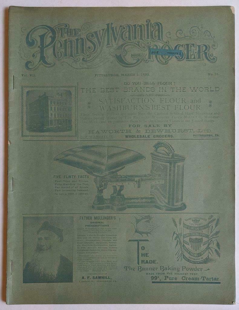 1893 PENNSYLVANIA GROCER TRADE catalog PITTSBURGH PA (1 of 7)