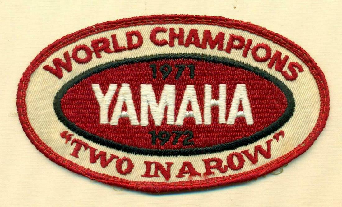 VINTAGE 1971 - 1972 YAMAHA WORLD CHAMPION s PATCH (1 of 2)