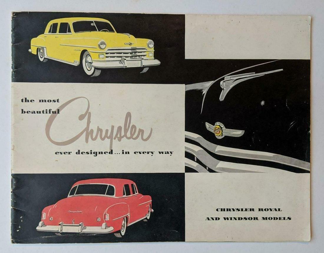 VINTAGE CHRYSLER ROYAL & WINDSOR MODELS SALES BROCHURE (1 of 4)