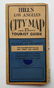VINTAGE LA CALIFORNIA MAP - HILL s LOS ANGELES CITY MAP