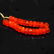 4.72 Ctw Natural 27 Orange Faceted Fire Opal Beads