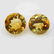 4.02 Ctw Natural Yellow Citrine Round Pair