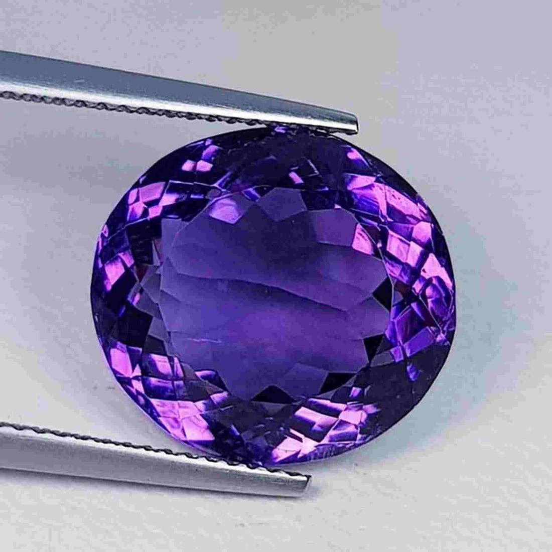 Natural Amethyst Round Cut 13.84 ct (1 of 6)