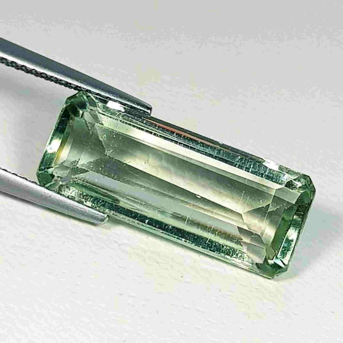 Natural Green Amethyst Emerald Cut 10.55 ct (1 of 5)