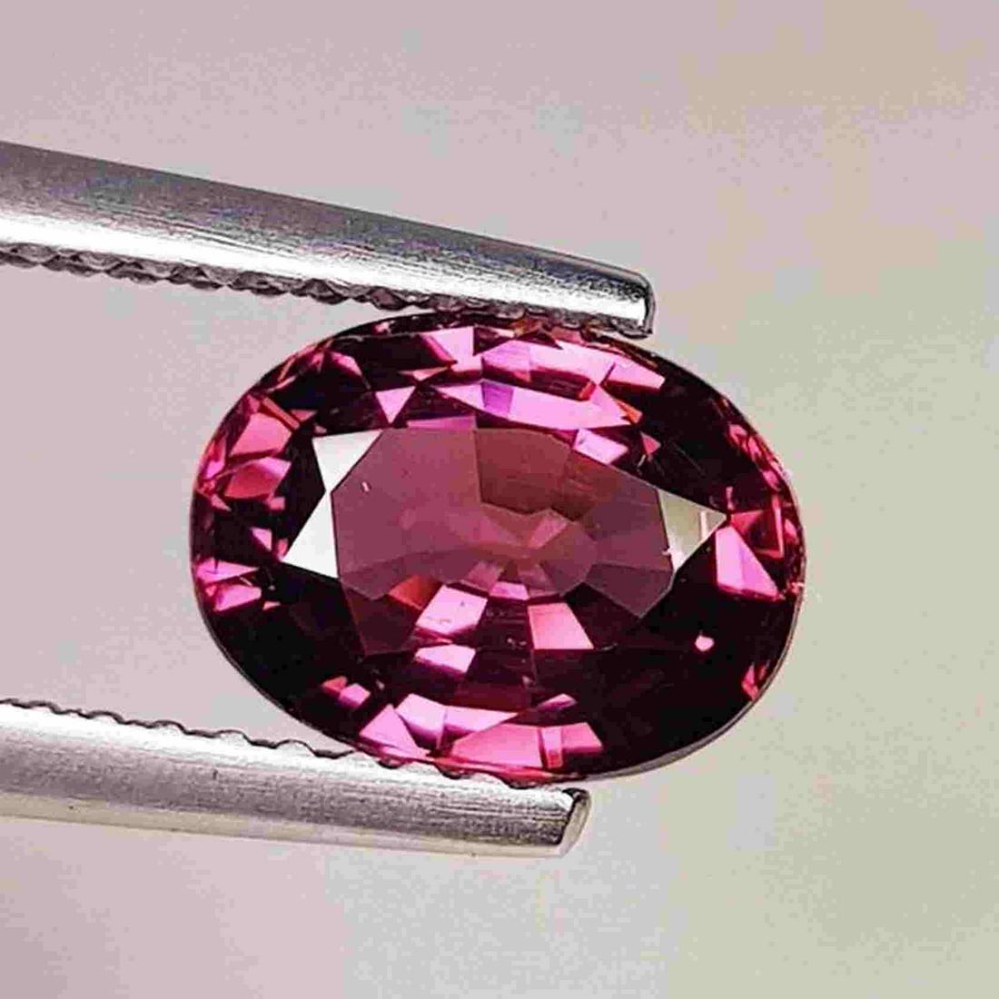 Natural Rhodolite Garnet Oval Cut 2.10 ct: No Reserve! Title: Natural Rhodolite Garnet Oval Cut 2.10 ct Color/Clarity: VVS - VS Type: Gemstones Carat Weight: $2 Dimensions: 8.38 x 6.30 x 4.50 Additional Information: Oval - Burma Shipping: