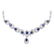 Rare Fine Jewellery Blue Sapphire Diamond White Gold
