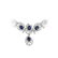 Rare Fine Jewellery Blue Sapphire Diamond White Gold - 2