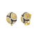 Yellow and Orange Sapphire, White Diamond 18 Karat - 4
