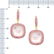 Elegant Pink Sapphire Mother of Pearl Rock Crystal 18K - 2