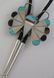 Vintage Sterling Silver Butterfly Mosaic Bolo Tie