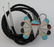 Vintage Sterling Silver Butterfly Mosaic Bolo Tie - 6