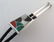 Sterling Silver Multicolor Mosaic Inlay Bolo Tie - 3
