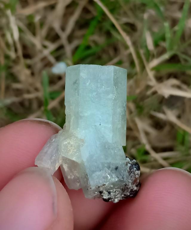 4 Gram Amazing Quality Natural Aquamarine Specimen: Title: 4 Gram Amazing Quality Natural Aquamarine Specimen Treatment: Natural Gemstones: Aquamarine Weight: 4 Gram Size/Dimensions: 21x17x10 mm Origin: Pakistan Reserve: $10.00 Shipping: Domestic: F