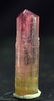 Bi-Color Tourmaline Crystal Diamond cut terminated - - 2