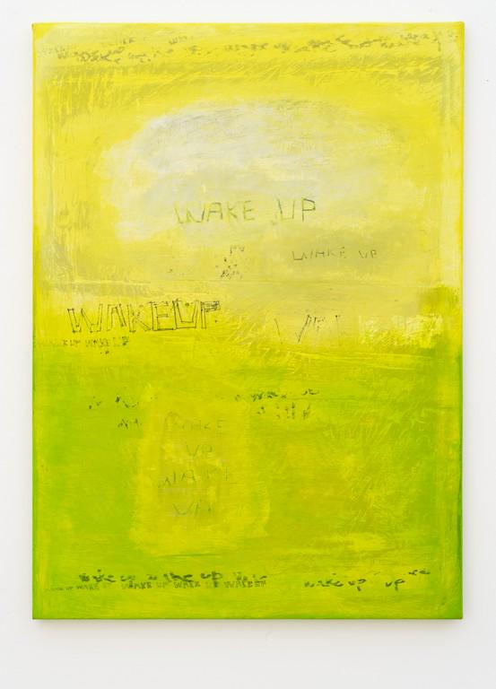 "Wake Up" Abstract oil painting by Kalima Kai, rising: Title: "Wake Up" Abstract oil painting by Kalima Kai, rising Spanish talent Description: In this canvas Kalima is inspired by the Mediterranean coastal towns, fresh colours of a sunset and a field are