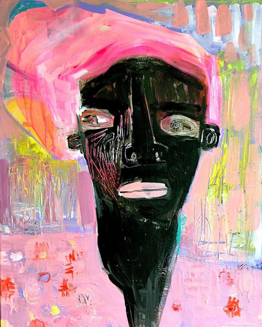 Contemporary painting "Flora Fluorescent" by   artist, (1 of 5)