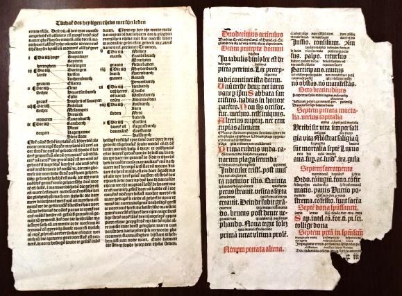 Lot of 15th C Incunabula Fragments (1 of 2)
