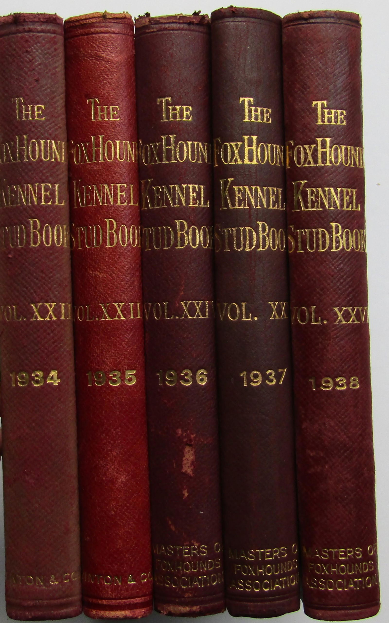 The Foxhound - Kennel Stud Book. Five volumes (1 of 4)