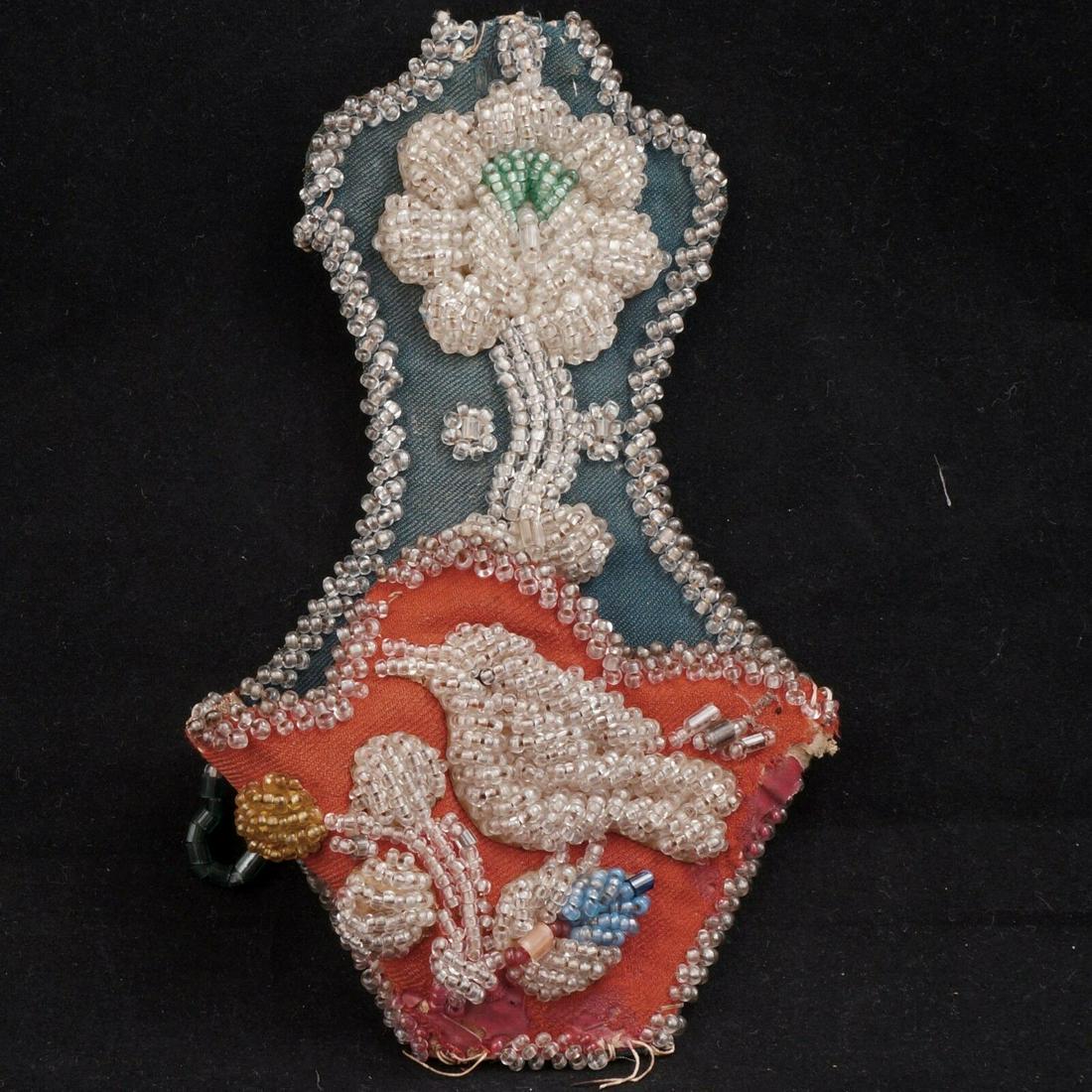 Iroquois beaded match holder late 19th C (1 of 5)