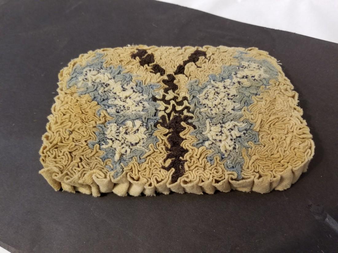 New England shirred mat c.1840s (1 of 2)