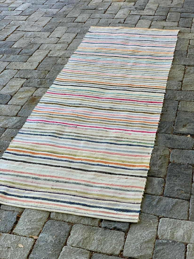 Early 20th c Rag Carpet (1 of 3)