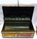 Metal Trunk Or Case Painted With Colorful Boots And - 6